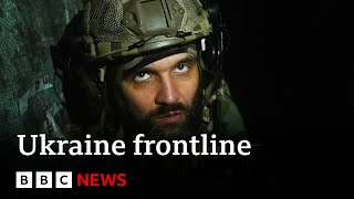 The Defenders of Donbas Ukraine war frontline report  BBC News [upl. by Inilahs624]