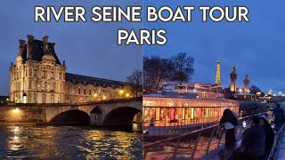 River Seine Boat Tour  Cruise Along River Seine Paris [upl. by Kirch687]