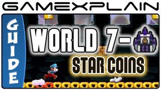 New Super Mario Bros U  Meringue Clouds Ludwigs Clockwork Castle Star Coins Guide amp Walkthrough [upl. by Segroeg929]