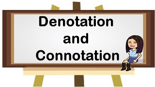 Denotation and Connotation  English  English 46  Teacher Beth Class TV [upl. by Anniahs]