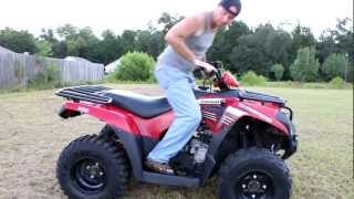 How to wheelie a automatic ATV [upl. by Wystand190]