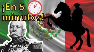 ¡La Revolución Mexicana EN 5 MINUTOS  Resumen [upl. by Eisiam]