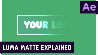 Tutorial 13 Luma Matte in After Effects ✔ [upl. by Corley640]