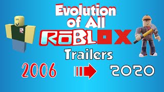 Evolution Of All ROBLOX Trailers 2006  2020 [upl. by Irahcaz]