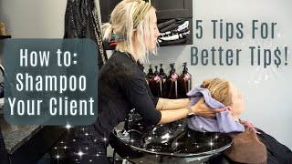 How To Shampoo Your Client StepByStep [upl. by Coltin187]