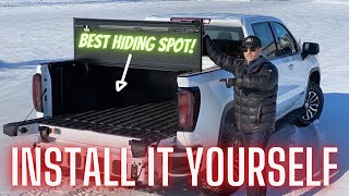 Hard Folding Tonneau  Box Cover Install GMC Sierra Chevy Silverado [upl. by Rimidalv462]