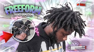 AMAZING FREEFORM Dreadlock Transformation  First Retwist Ever KODAK EDITION [upl. by Vicky]