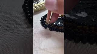 Tambour beadwork Embroidery process [upl. by Block254]