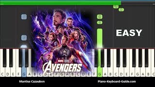 Avengers Endgame  Portals  EASY Piano tutorial Synthesia [upl. by Lj]