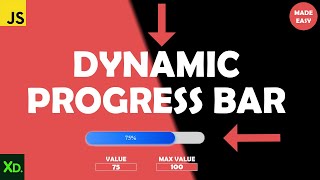 Dynamic Progress Bar using JavaScript [upl. by Mraz]