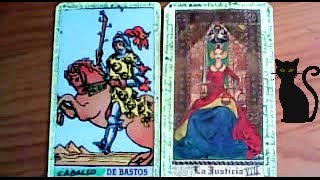 Combinaciones tarot con el CABALLO de Bastos  ARCANOS MAYORES Por TARA [upl. by Eidod]