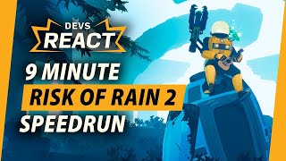 Risk of Rain 2 Developers React to 9 Minute Speedrun [upl. by Earaj580]