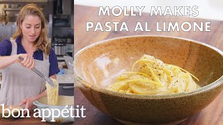 Molly Makes Pasta al Limone  From the Test Kitchen  Bon Appétit [upl. by Drauode262]