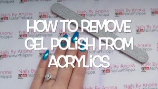 How To Remove Gel Polish From Acrylic Nails [upl. by Canice]