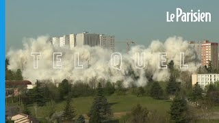 Spectaculaire démolition d’une barre HLM des Minguettes près de Lyon [upl. by Polk486]