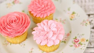 Amazing Buttercream Flower Cupcakes  CAKE STYLE [upl. by Ardnasella977]