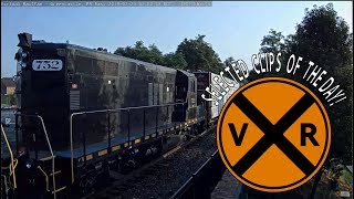 VIRTUAL RAILFAN SELECTED CLIPS OF THE DAY July 25 2019 [upl. by Aelahc]