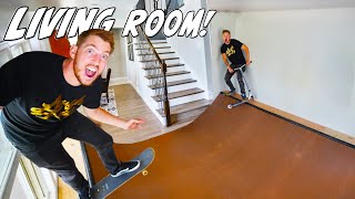 WE BUILT A SKATEPARK IN OUR HOUSE [upl. by Rica59]