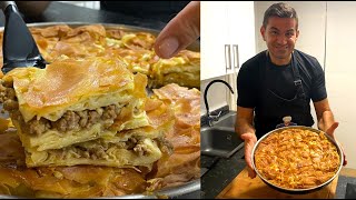 Placinta TURCEASCA cu carne tocata 💚 SU BÖREK [upl. by Bran]