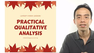 Practical Qualitative Analysis [upl. by Angie]