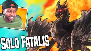 MHW Iceborne ∙ How To Beat Fatalis Solo First Clear  Meta Dragon Longsword Build [upl. by Homans34]