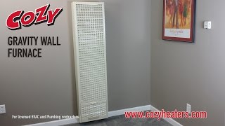 Gravity Wall Furnace Install [upl. by Quackenbush]