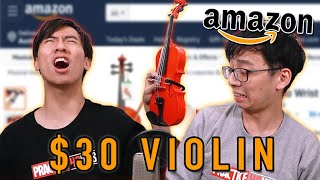 We Try the Cheapest and most useless Violins from Amazon [upl. by Nahta774]