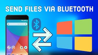 How to Transfer Files Between Android and Windows 10 Via Bluetooth [upl. by Anayi]