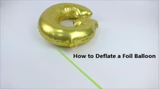 How to deflate a foil balloon [upl. by Ynobe909]