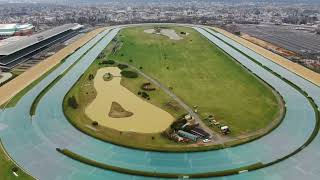 Belmont Race Track Aerial View [upl. by Helbon]