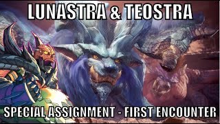 Monster Hunter World  Lunastra amp Teostra Special Assignment  First Encounter [upl. by Riebling]