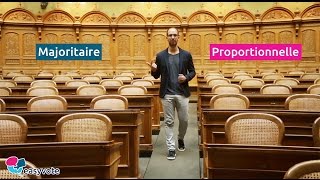 La différence entre le scrutin à la proportionnelle et à la majoritaire [upl. by Salohci]