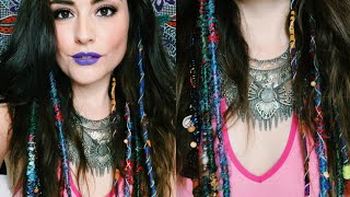 DIY Hair Wrap Extensions 3 Styles [upl. by Annoyik]