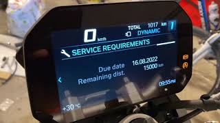 F900R  Service Reminder  Interval Reset [upl. by Cedar]