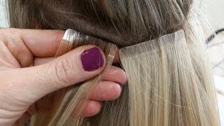 DIY Hair Tape Extensions  Master Hairdresser Johanna Z [upl. by Arias548]