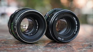 Helios 442 with 44m4 comparative review with samples [upl. by Lledniuq]