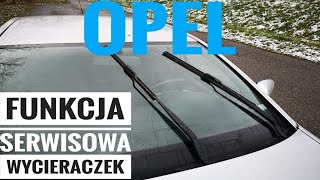 Opel Funkcja serwisowa wycieraczek [upl. by Neeuq]