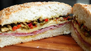 Authentic New Orleans Muffuletta Recipe [upl. by Enelav]