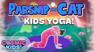 Parsnip The Cat  A Cosmic Kids Yoga Adventure [upl. by Nnylak]