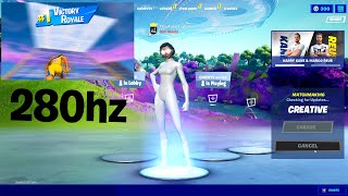 First Time On 280hz  Fortnite [upl. by Ahsikyt]