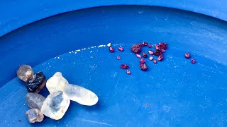 Fossicking for Gold amp Sapphires in Crevices Crevicing for Gemstones Garnets Sapphires Crystals [upl. by Edahs122]