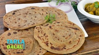 Lachha Paratha Recipe Whole Wheat multi Layered Indian Bread by Tarla Dalal [upl. by Emery603]