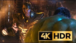 THANOS vs HULK 2019  Fight Scene  AVENGERS INFINITY WAR  4K HDR  219 [upl. by Tiersten]