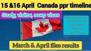 16 April Canada ppr timeline todayppr timeline todayppr timelineCanada ppr timeline🇨🇦🇨🇦 [upl. by Aerdua]