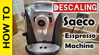 Descaling Saeco Odea Go Espresso machine [upl. by Kauslick]