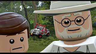 LEGO Jurassic World  All Cutscenes [upl. by Tosch]