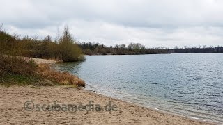 Tauchen im Baggersee Mittelgrund EggensteinLeopoldshafen [upl. by Aerdnu]