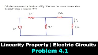 Linearity Property  Electric Circuits  Problem 41 [upl. by Onitsoga11]