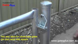 Gate Latch 2 way for round pipe and square [upl. by Ahtelat]