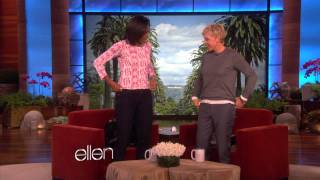 Can Ellen Do More PushUps Than Michelle Obama [upl. by Notyrb912]